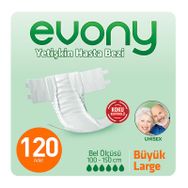 Evony Belbantli Yetişkin 100-150 cm Large 120 Adet Hasta Bezi