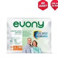 Evony Belbantli Yetişkin 100-150 cm Large 60 Adet Hasta Bezi