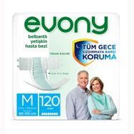 Evony Medium 120 Adet Belbantlı Hasta Bezi