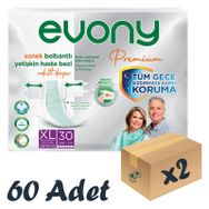 Evony Premium XL Belbantlı 30'lu 2 Adet Hasta Bezi