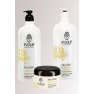 Evoque Milk Therapy Sülfatsız 1000 ml Şampuan +1000 ml Saç Kremi + 500 ml Saç Maskesi