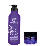Evoque Professıonel Anti Purple 250 ml Mask + Professional Anti-Yellow Silver 1000 ml Şampuan