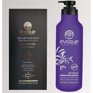 Evoque Smart Keratın Saf ve Organik 100 ml Argan Yağ + Professional Anti-Yellow Silver Şampuan