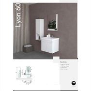 Evros Liyon 60 cm Banyo Dolabı