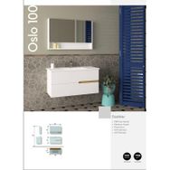 Evros Oslo 100 cm Banyo Dolabı