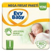 Evy Baby No:1 Yenidoğan 160 Adet Bebek Bezi