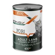 Ewox Tahılsız Kuzu Etli Parça Etli 400 gr Yetişkin Kedi Konservesi