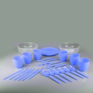 EW's Kitchenware 6 Kişilik Çantalı 32 Parça Piknik Seti