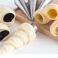 EW's Kitchenware 6'lı Kornet Kurabiye Şekil Verici Paslanmaz Korneo Kalıbı