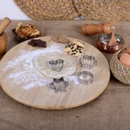 EW's Kitchenware Metal Mini 4 Parça Kurabiye Kalıbı
