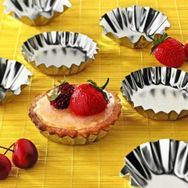 EW's Kitchenware Paslanmaz 6 Adet Çelik Metal Kek Kalıbı