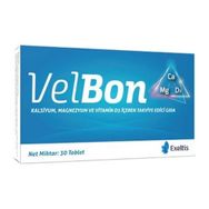 Exeltis Velbon Kalsiyum Magnezyum Vitamin D3 30 Tablet