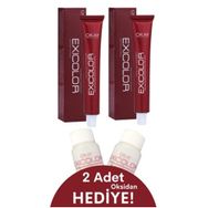 Exicolor 3.4 Koyu Kestane 2x60 ml Saç Boyası