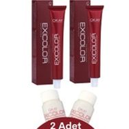 Exicolor 3 Koyu Kahve 2 Adet Tüp Saç Boyası + 2 Adet Sıvı Oksidan