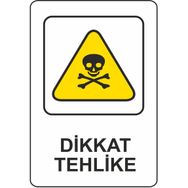 Extra Fix 16x24 cm Pvc Dikkat Tehlike Uyarı Levhası