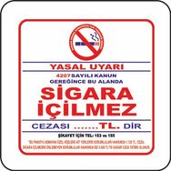 Extra Fix 16x24 cm Pvc Sigara İçilmez Uyarı Levhası