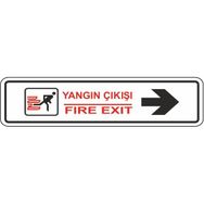 Extra Fix 7x24 cm Pvc Sağ Yangın Çıkışı Levhası