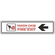 Extra Fix 7x24 cm Pvc Sol Yangın Çıkışı Levhası
