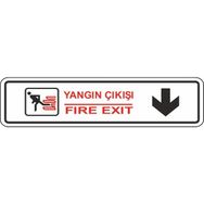 Extra Fix Pvc Yangın Çıkışı Devam Uyarı Levhası