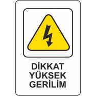 Extra Fix Pvc Yüksek Gerilim Uyarı Levhası