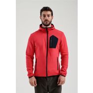 Exuma 2312250 Kırmızı Tam Fermuarlı Erkek Sweatshirt