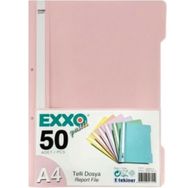 Exxo 50'li Şeftali Pastel Telli Dosya