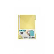 Exxo Plastik A4 Sarı Telli Dosya 50'li Paket Telli Dosya