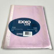Exxo Renkli Pp Lila A4 100'lü Poşet Dosya
