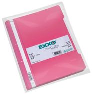 Exxo TT145 Plastik A4 Pembe 50'li Paket Telli Dosya