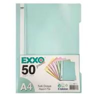 Exxo Turkuaz Pastel 50'li Telli Dosya