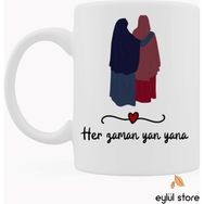 Eylül Design Dostluk-Arkadaşlık Temalı Özel Tasarım Baskılı Kupa Bardak