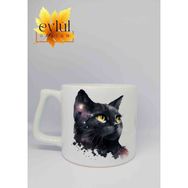 Eylül Design Kedi Baskılı Seramik Kupa Bardak