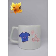 Eylül Design Let's Hang Out Yazılı Eğlenceli Özel Tasarım Baskılı Lüks Seramik Kupa Bardak