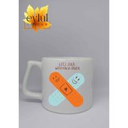 Eylül Design Sevimli Yarabantları Temalı Özel Tasarım Baskılı Lüks Seramik Kupa Bardak