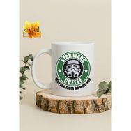 Eylül Design Swar Wars Coffee Temalı Eğlenceli Özel Tasarım Baskılı Kupa Bardak