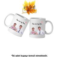 Eylül Design The Office Jim-Pam İkili Sevgili Kupa Bardak