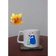 Eylül Design Uyanamıyorum Yazılı Özel Tasarım Baskılı Seramik Kupa Bardak