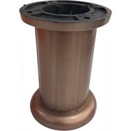 EYM Safir Plastik 10 cm Üstten Ayarlı Kahverengi Ayak Mobilya Koltuk Ayağı