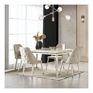 Eymense Lotus Silver Yemek Masa Takımı