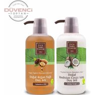 Eyüp Sabri Tuncer Argan Yağlı 600 ml + Hindistan Cevizi Sütlü 600 ml Duş Jeli