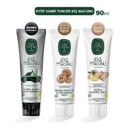 Eyüp Sabri Tuncer Karbonlu + Cevizli + Zencefilli 3x90 ml Diş Macunu