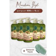 Eyüp Sabri Tuncer Macadamia Yağlı 5x600 ml Şampuan + Şampuan Fırçası