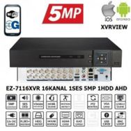 Ezcool EZ-7116XVR XVRVIEW 16CH 5MP Koaksiyel Ses