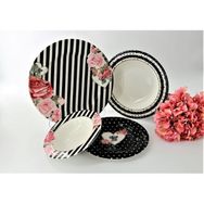 Ezem PRS94 Black Rose Yemek Takımı