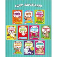 Ezop Masalları Seti 10 Kitap - Büyük Boy - Ezop