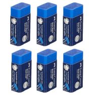 Faber Castel 187170 Mavi Exam Eraser 6'lı Sinav Silgisi