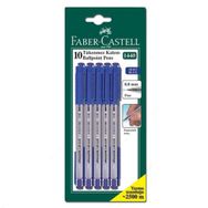 Faber Castell 10-lu Mavi Tükenmez Kalem
