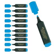 Faber Castell 10'lu Mavi Fosforlu Kalem