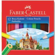 Faber Castell 1116412 12 Renk Kuru Boya Kalemi