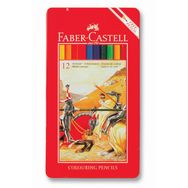 Faber Castell 115844 12 Renk Kuru Boya Kalemi